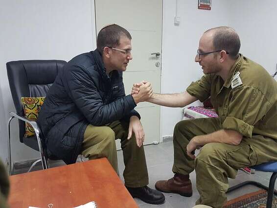 תרגול של קציני בריאות הנפש // צילום: דובר צה"ל